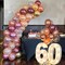 60 Packs 12 Inches Wine Red Champagne Latex Balloon(Burgundy Rose Gold)1.6 x 1.6 x 0.2 inches